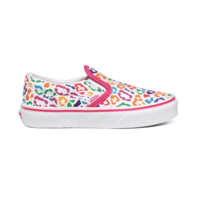 Vans Rainbow Leopard Classic Slip-On - Çocuk Slip-On Ayakkabı (Küpe Çiçeği Mor)